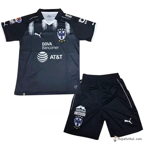 Camiseta Monterrey Replica Tercera Ropa Niños 2017/18 Negro